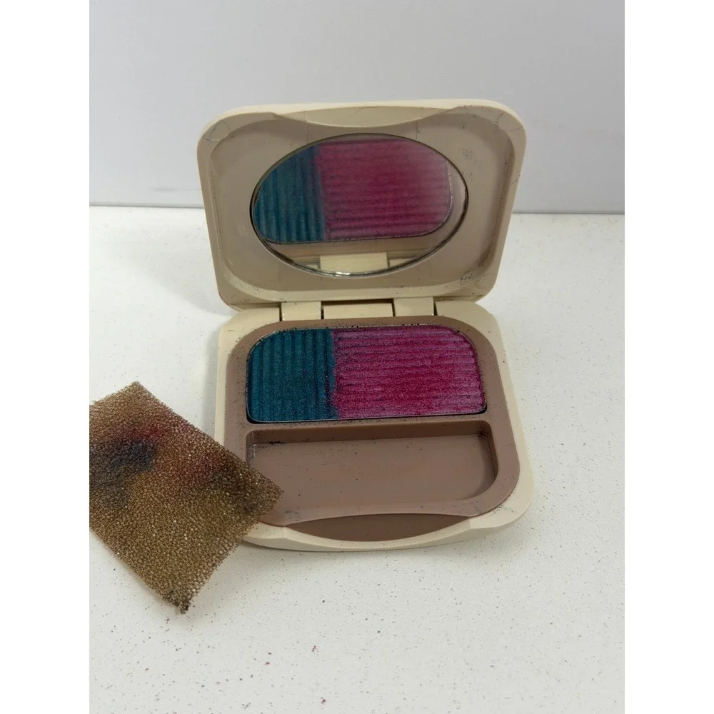 Estee Lauder Pressed Satin‎ Eyeshadow Duo Aquamarine Pinkest-02 Vintage 02 A38F